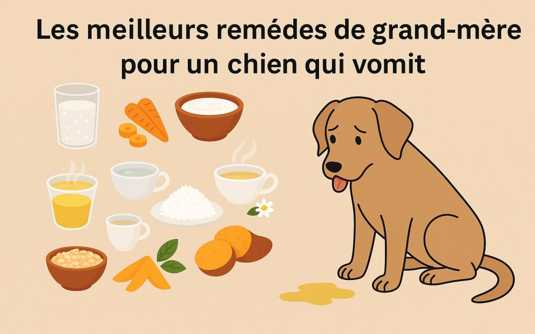 Les meilleurs remèdes de grand-mère pour un chien qui vomit