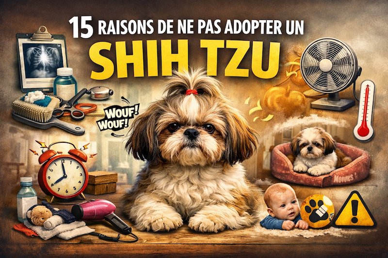 15 raisons de ne pas adopter un Shih Tzu