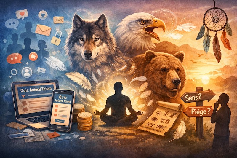 Quiz pour connaitre son animal totem en ligne EBM MASA : entre fascination et quête de sens
