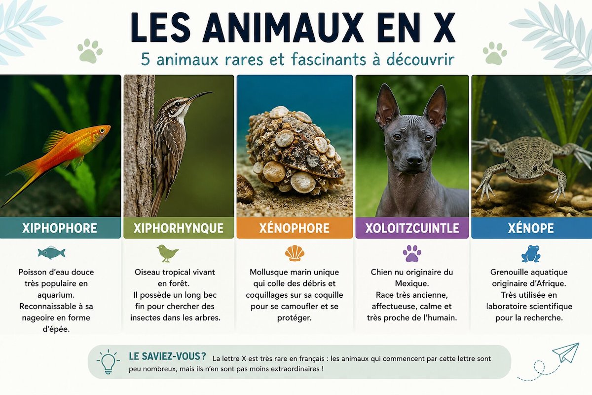 animaux en x
