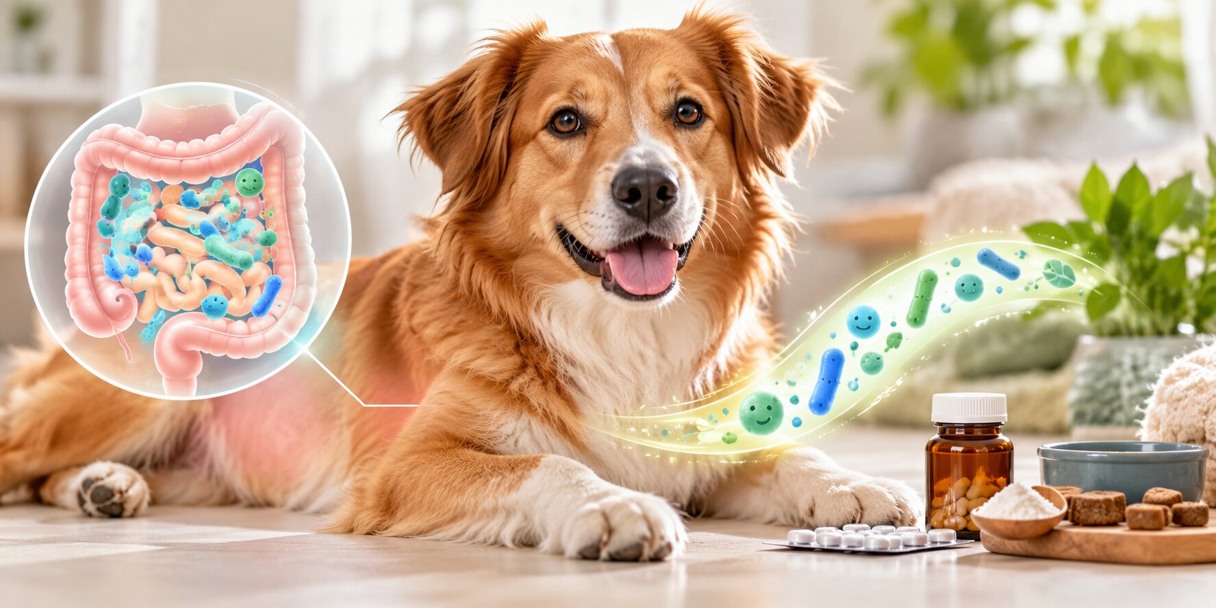 Chien et santé intestinale naturelle
